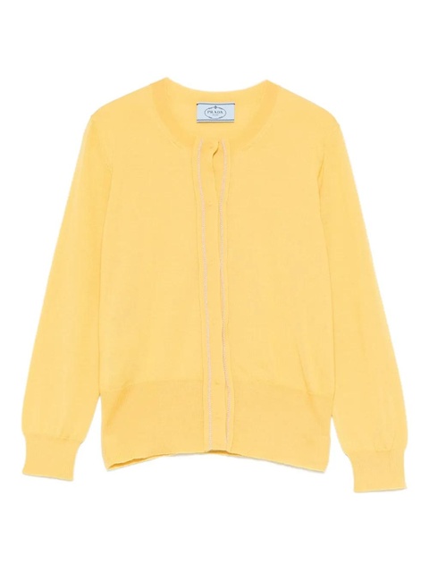 Prada long-sleeved cardigan - Yellow - zdjęcie produktu nr 1