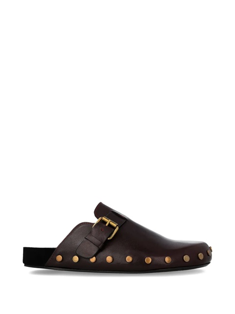 ISABEL MARANT buckle-fastening studded slip-ons - Red - zdjęcie produktu nr 2