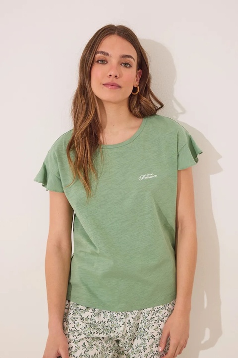 women'secret piżama damska kolor zielony 3592399 - zdjęcie produktu nr 2