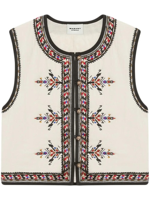 MARANT ÉTOILE Zeana cardigan - White - zdjęcie produktu nr 1