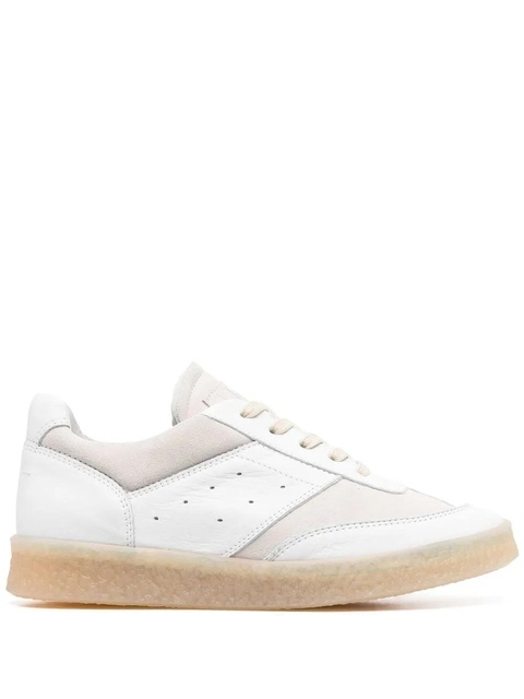 MM6 Maison Margiela panelled low-top sneakers - White - zdjęcie produktu nr 1
