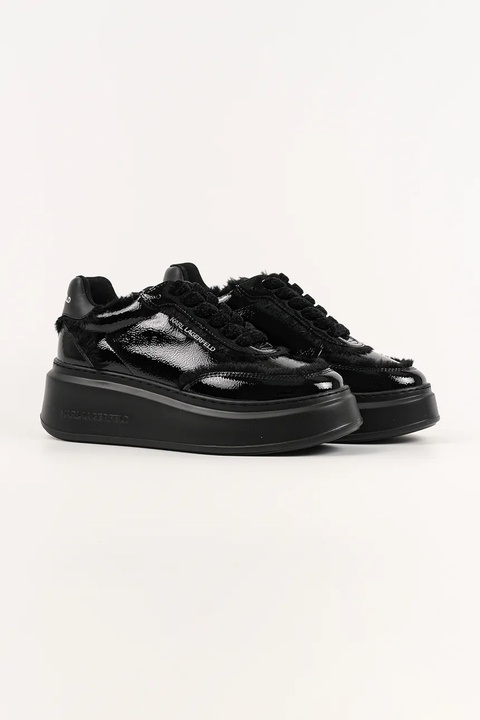 Karl Lagerfeld sneakersy skórzane ANAKAPRI U damskie kolor czarny KL63509 - zdjęcie produktu nr 2