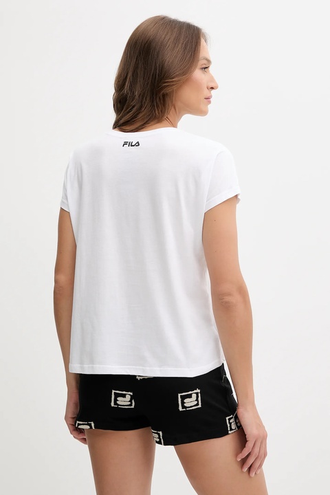 Fila piżama bawełniana damska kolor biały bawełniana FPS4208 - zdjęcie produktu nr 2