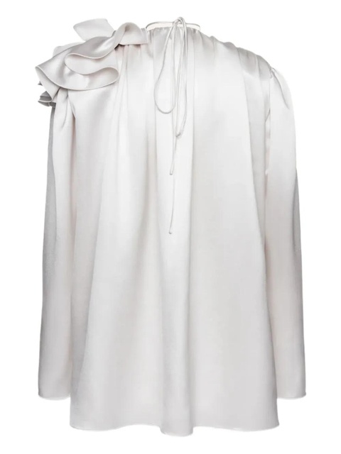 Magda Butrym ruffled-shoulder blouse - White - zdjęcie produktu nr 2