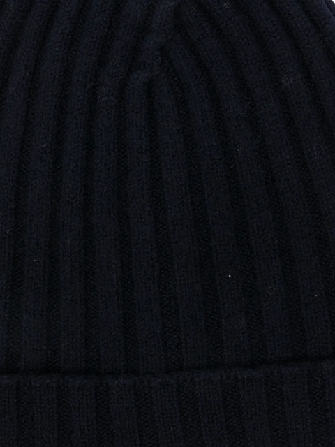 Jil Sander ribbed beanie - Blue - zdjęcie produktu nr 1