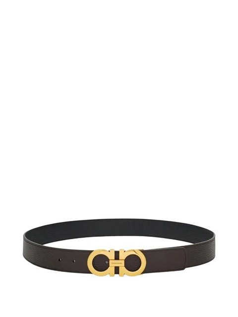 Ferragamo Gancini leather belt - Brown - zdjęcie produktu nr 1