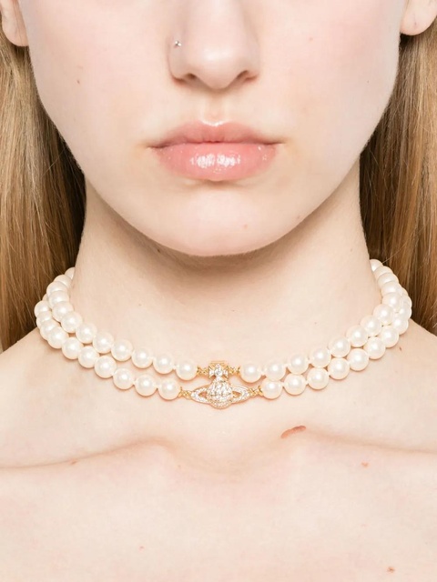 Vivienne Westwood Graziella choker necklace - Pink - zdjęcie produktu nr 1