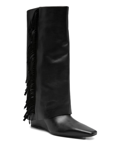 Simkhai Quinn fringed leather boot - Black - zdjęcie produktu nr 2