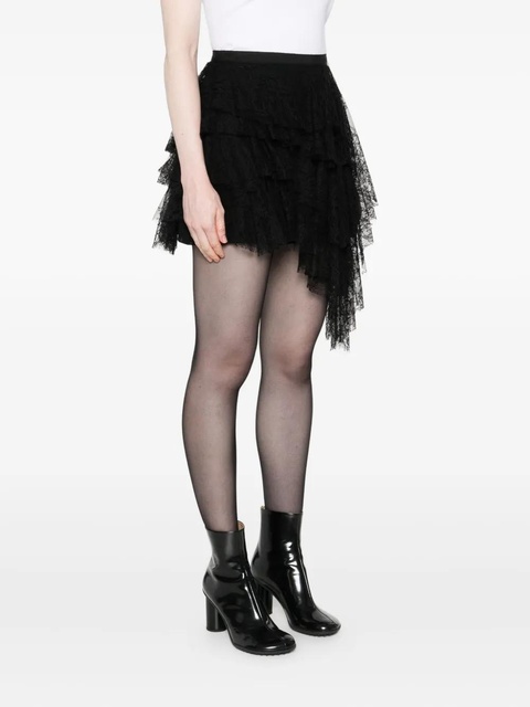 Alexander McQueen ruffled lace skirt - Black - zdjęcie produktu nr 2
