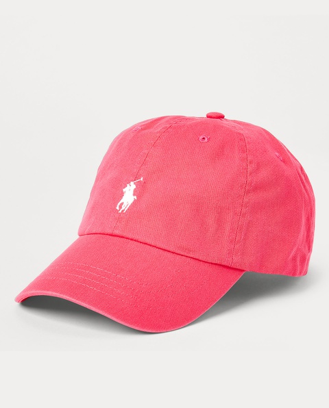 RALPH LAUREN - Różowa czapka z daszkiem Chino - zdjęcie produktu nr 1