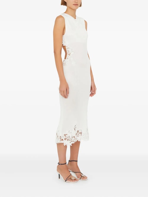Christopher Esber lace-insert midi dress - White - zdjęcie produktu nr 2
