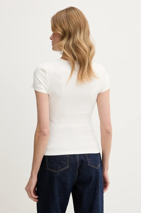 Tommy Jeans t-shirt damski kolor biały - zdjęcie produktu nr 2
