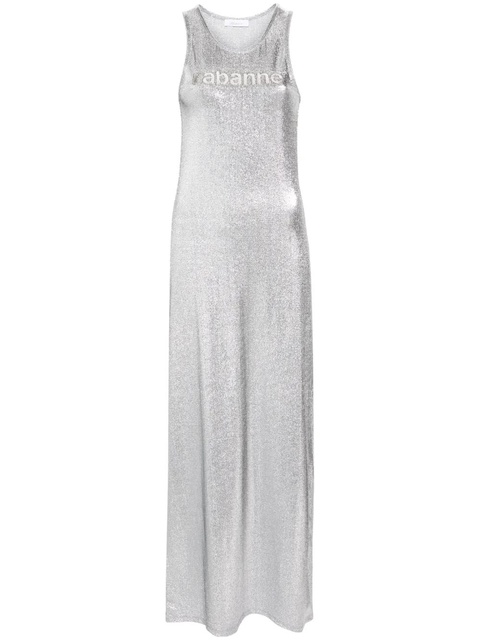 Rabanne metallic-finish sleeveless dress - Silver - zdjęcie produktu nr 1