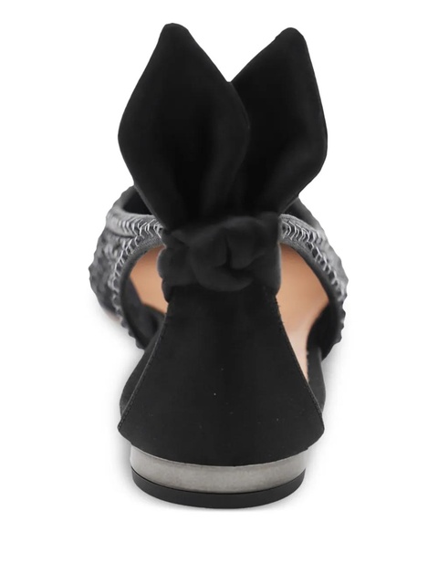 Aquazzura Bow Tie ballet flats - Black - zdjęcie produktu nr 2
