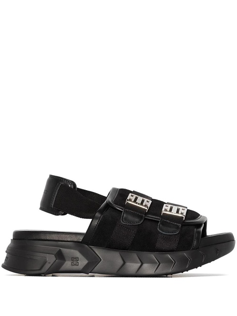 Givenchy Marshmallow slingback leather sandals - Black - zdjęcie produktu nr 1