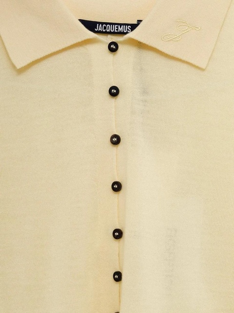 Jacquemus button-detail polo top - Yellow - zdjęcie produktu nr 2