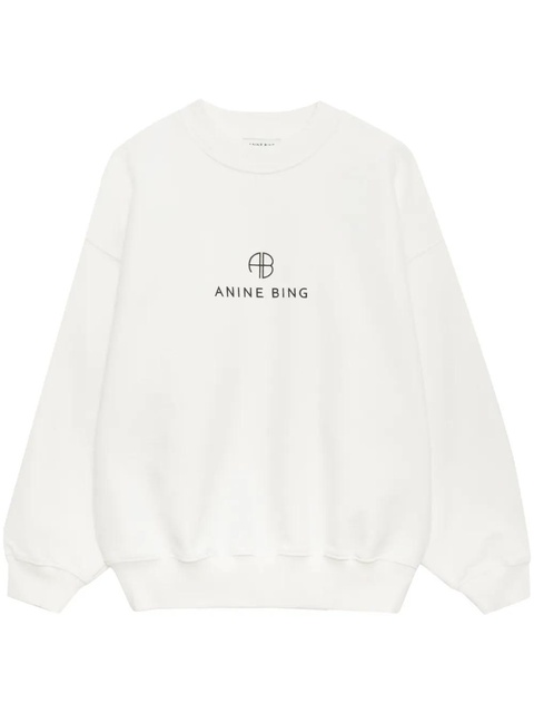 ANINE BING Jaci crew-neck sweatshirt - Neutrals - zdjęcie produktu nr 1