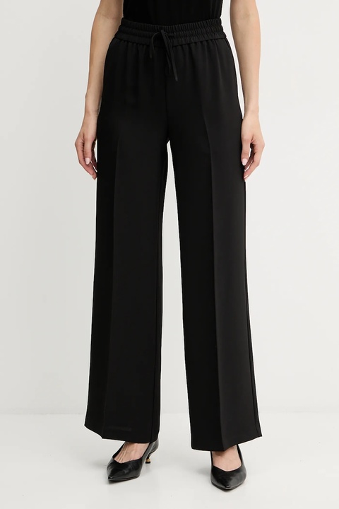 Twinset spodnie damskie kolor czarny szerokie high waist 252TP2611 - zdjęcie produktu nr 1