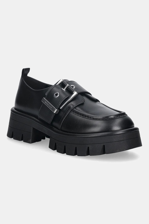 MICHAEL Michael Kors półbuty skórzane Colby damskie kolor czarny na platformie 40F4COFP1L.001 - zdjęcie produktu nr 1