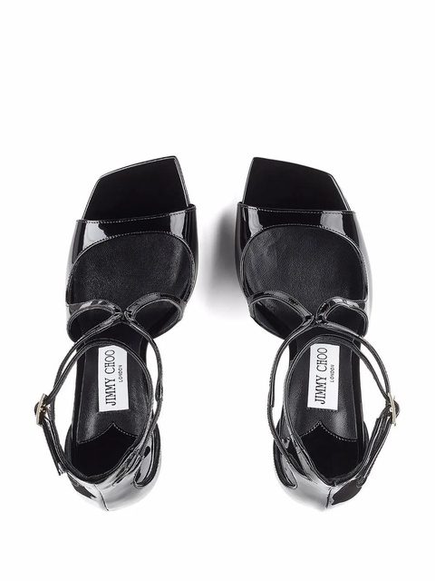 Jimmy Choo Azia 110mm square sandals - Black - zdjęcie produktu nr 2