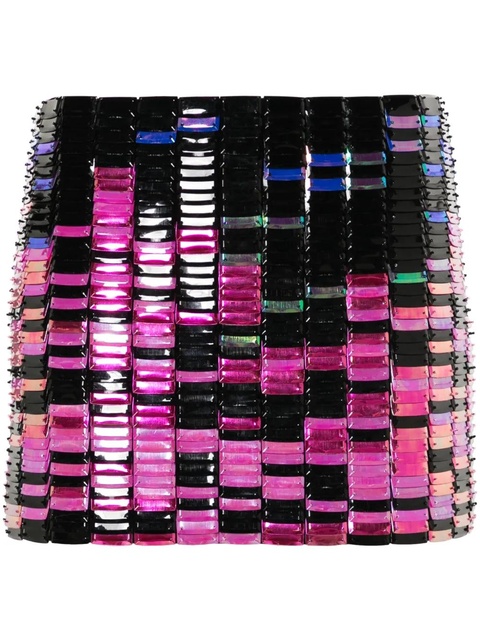 The Attico Rue sequined mini skirt - Black - zdjęcie produktu nr 1