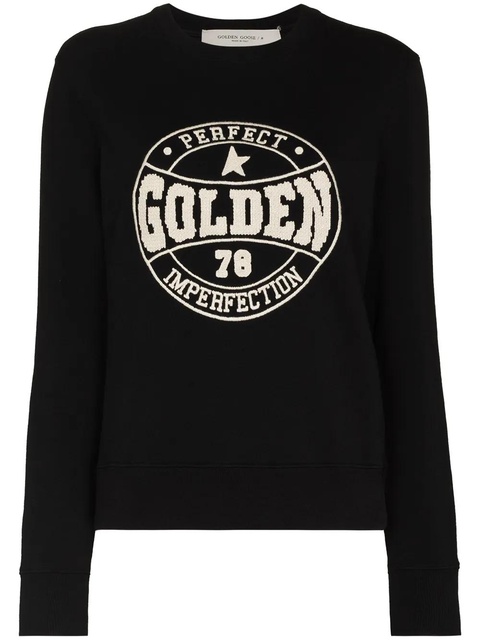 Golden Goose Athena logo-print sweatshirt - Black - zdjęcie produktu nr 1