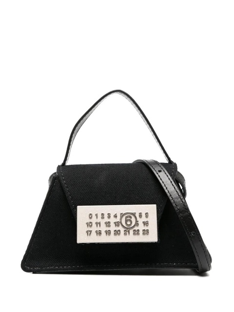 MM6 Maison Margiela numbers-plaque mini bag - Black - zdjęcie produktu nr 1