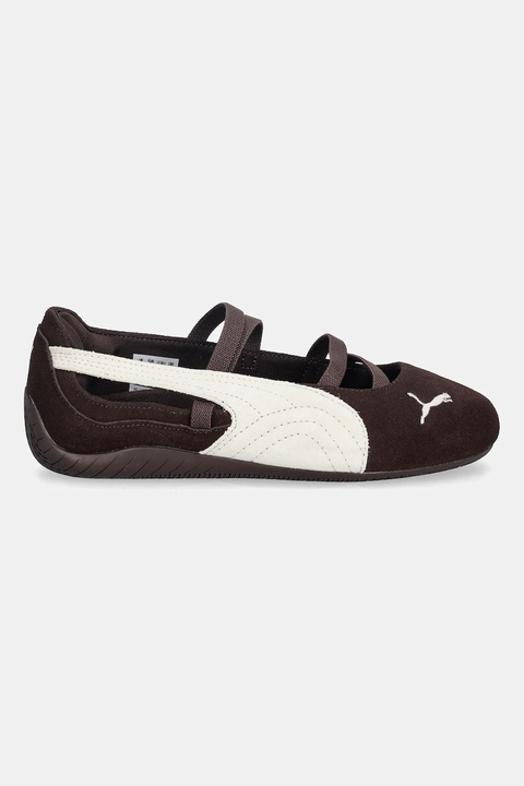 Puma baleriny zamszowe Speedcat Ballet kolor brązowy 406758 - zdjęcie produktu nr 2