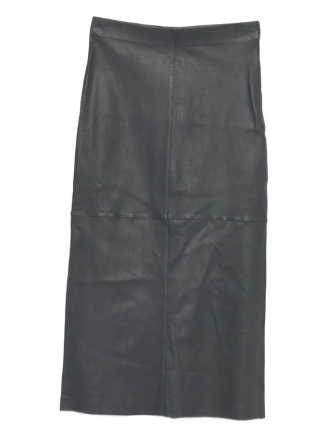 Alysi stretch leather skirt - Black - zdjęcie produktu nr 2