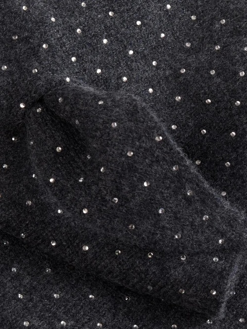 SANDRO embellished scarf - Grey - zdjęcie produktu nr 2