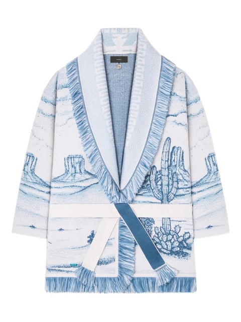 Alanui Silent Rider fringed cardigan - Blue - zdjęcie produktu nr 1