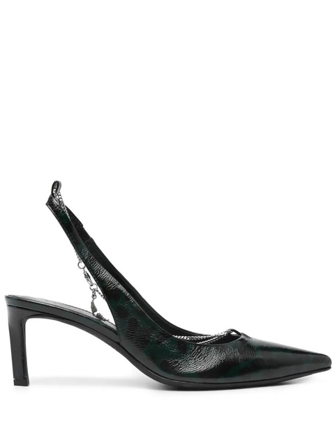 Zadig&Voltaire First Night Court 68mm leather pumps - Green - zdjęcie produktu nr 1