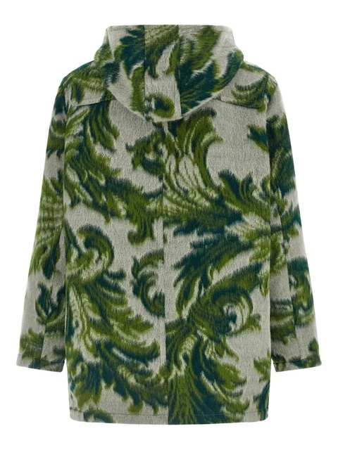 ETRO patterned toggle coat - Green - zdjęcie produktu nr 2