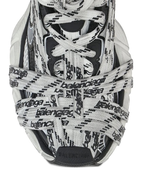 Balenciaga lace-up logo sneakers - White - zdjęcie produktu nr 2