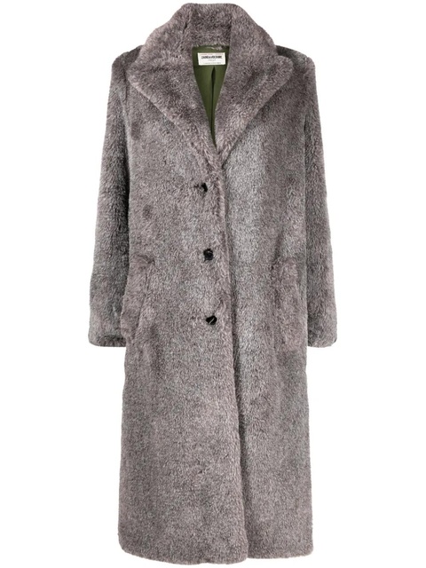 Zadig&Voltaire Monaco faux-fur coat - Grey - zdjęcie produktu nr 1