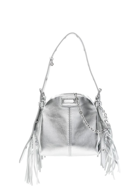 Maje Miss M metallic micro bag - Silver - zdjęcie produktu nr 1