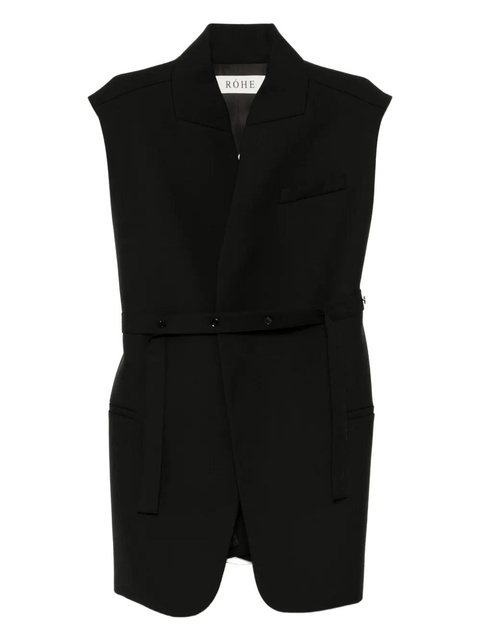 Róhe reimagined oversized gilet - Black - zdjęcie produktu nr 1