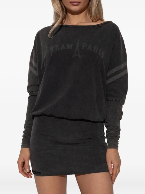 MISBHV Team Paris long-sleeved mini dress - Black - zdjęcie produktu nr 1