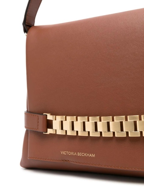 Victoria Beckham chain-link leather shoulder bag - Brown - zdjęcie produktu nr 2