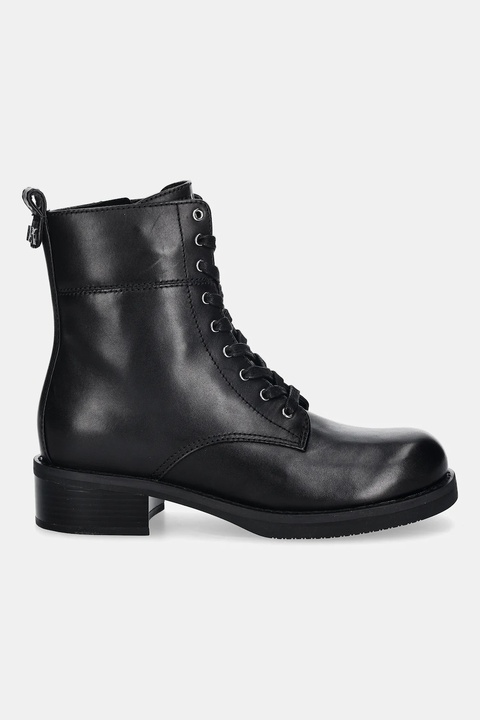 MICHAEL Michael Kors botki Lyle damskie kolor czarny na płaskim obcasie 40F5LYFB7L.001 - zdjęcie produktu nr 2