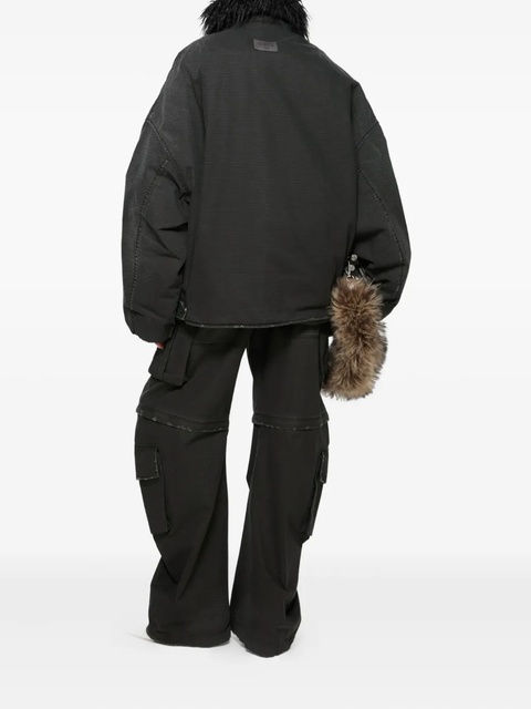 Acne Studios cargo palazzo trousers - 900-BLACK - zdjęcie produktu nr 2