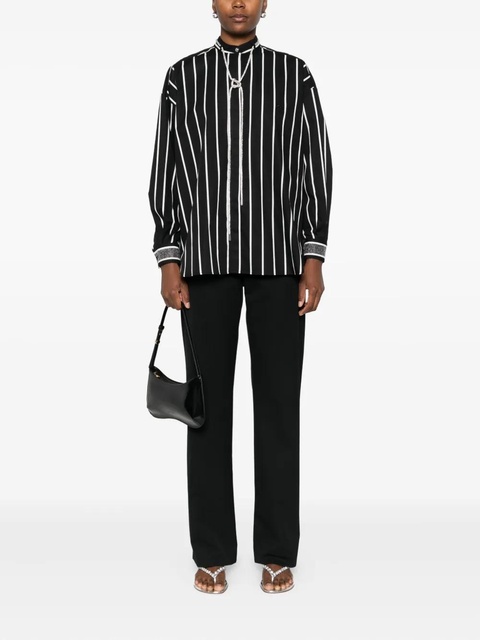 PINKO striped lace shirt - Black - zdjęcie produktu nr 2