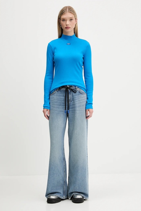 Hugo Blue jeansy damskie kolor niebieski 50546341 - zdjęcie produktu nr 2