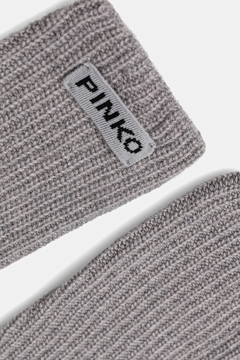 Pinko rękawiczki z dodatkiem wełny damskie kolor szary 105997 A2Z4 - zdjęcie produktu nr 2