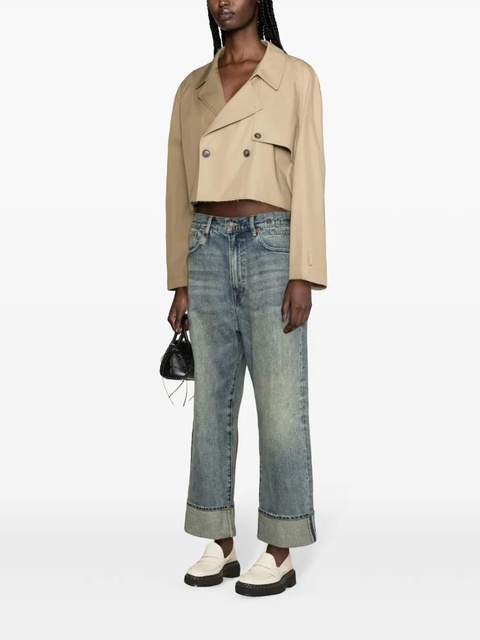 MM6 Maison Margiela colour-block cropped jacket - Neutrals - zdjęcie produktu nr 1
