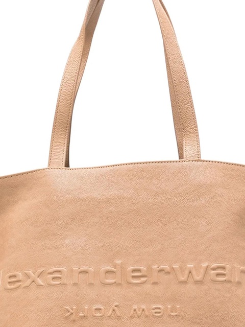 Alexander Wang embossed-logo tote bag - Neutrals - zdjęcie produktu nr 2
