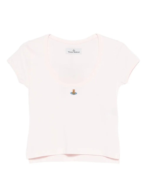 Vivienne Westwood heart-detail organic cotton top - Pink - zdjęcie produktu nr 1