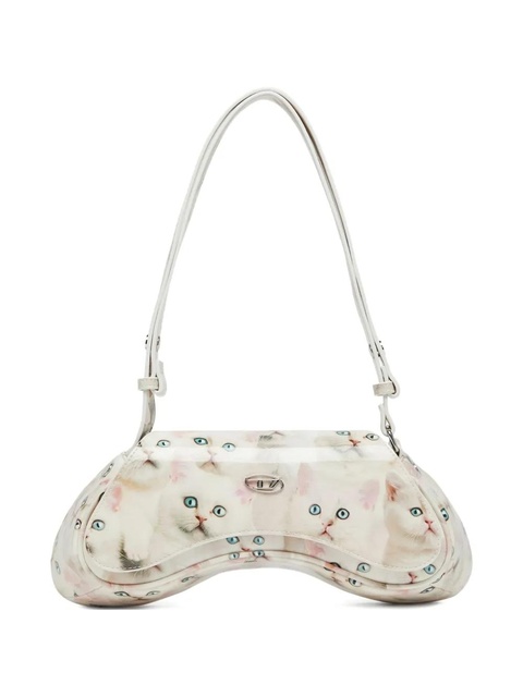 Diesel Play-Glossy shoulder bag - White - zdjęcie produktu nr 1