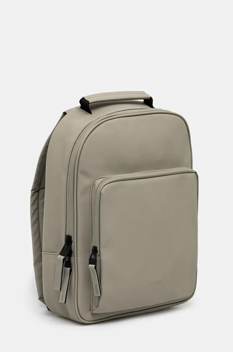 Rains plecak Book Daypack W3 kolor zielony duży gładki 13260 - zdjęcie produktu nr 2