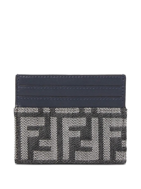 FENDI logo-monogram cardholder - Grey - zdjęcie produktu nr 2